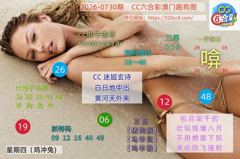 CC六合澳门跑马图0730期
