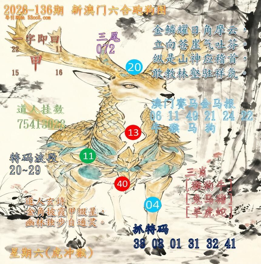 新澳门六合跑马图136期